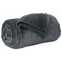 vidaXL Kastteppe Mørkegrå 220 x 240 cm Fleece
