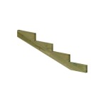 Terrassetrapp PLUS Trinndybde 39 cm B180 Høyde: 550 mm, 4-Trinn