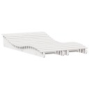  Solsenger 2 stk hvit 205x60x31,5 cm heltre furu 832575