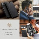 Samsung Galaxy S21 5G Caseme 013 Series Lommebok-deksel Svart