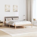  Sengestamme Brun og taupe 140 x 200 cm Heltre furu