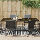 vidaXL Uteteppe svart 160x230 cm PP