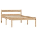 vidaXL Sengeramme heltre furu 100x200 cm