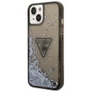 Guess Guhcp14slfctpk Iphone 14 / 15 / 13 6.1" Black/Black Hardcase Liquid Glitter Palm Collection