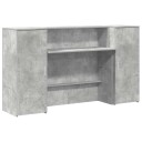  Resepsjonspult betonggrå 180x50x103,5 cm konstruert tre