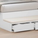  Seng Skuffer Hvit 80x36,5x16,5 cm Konstruert Tre