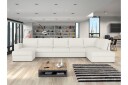 Taberk Sofa med Sjeselong og Divan 5 seter   Hvit