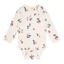 Rosa Wheat Rib Lace LS Body (80 / 1 år)