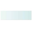 vidaXL Hyllepanel klart glass 100x30 cm