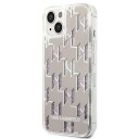 Karl Lagerfeld Klhcp14slmnms Iphone 14 6.1" Hardcase Sølv/Sølv Flytende Glittermonogram