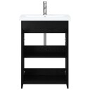  Baderomsinnredningssett Svart eik 81 x 40 x 84,5 cm