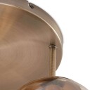 Lindby Teeja taklampe, 3 glassballer, rav