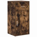  Serviesskap med skuff Røkt eik 38 x 34.5 x 75 cm Konstruert tre