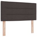  LED Hodegavl Linjer Design Mørk Brun 100 cm Stoff