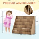 Barnebokhylle med 5 nivåer – trygg tilgjengelig naturlig