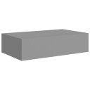 vidaXL Veggmontert skuffehylle gr? 40x23,5x10 cm MDF