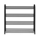 Selgro Metall skohylle 4 hyller 12 par sko ModernHome Svart