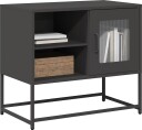 TV benk svart 68x39x60,5 cm stål
