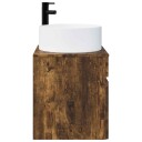  Vegghengt servantkommode Røkt Eik 49 x 44,5 x 65,5 cm