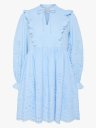 Y.A.S Luma Long Sleeve Dress Blå 36