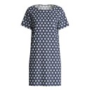 Calida Daylight Dreams Short Sleeved Nightdress Marine bomull X Small Dame