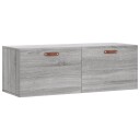  Veggskap grå sonoma 100x36,5x35 cm konstruert tre 8720845949556