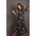 Queenie Dress Black Multi S Embroidered  dress