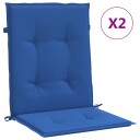 vidaXL Hage stolputer 2 stk. Oxford Stoff Kongeblå 100 x 50 x 3 cm