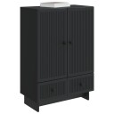  Serviesskap Svart 66 x 34,5 x 95 cm Konstruert tre