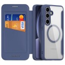 Dux Ducis Skin X Pro Deksel til Samsung Galaxy S25+   Med MagSafe og Lommebok Blå