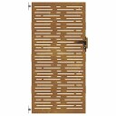 vidaXL Hageport 85x200 cm cortenstål firkantet design