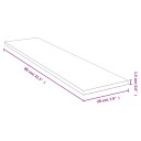 vidaXL Vegghylle 80x20x1,5 cm bambus
