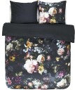 Essenza Sengetøy - 200x200 cm - Fleur Nightblue - Blå - 2 i 1 design - 100% bomullsateng - Essenza