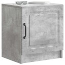 Nattbordskap 2 pcs Betonggrå 43 x 34,5 x 47 cm Konstruert tre