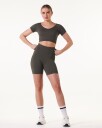 Bumpro Perfect Rib Scrunchie Shorts 5" Military Green - XL