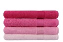 Hobby Badehåndkle 70x140 cm 4 pk   Rosa/Lyserosa