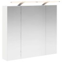  Baderomsspeilskap med dør Hvit 80 x 14.5 x 70 cm Konstruert tre