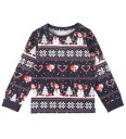 Happy Seasons Christmas Heart Pajamas Navy Kids Navy 146 152