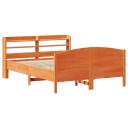  Sengeramme uten madrass voksbrun 140x190 cm heltre furu 3306974