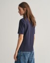 Smal piquéskjorte til dame EVENING BLUE M