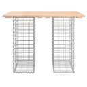 vidaXL Hagebenk gabiondesign 100x70x72 cm heltre furu