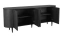 Trend Collection Olivia Skjenk Svart 220 x 47 x 85 cm