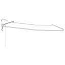  Elektrisk uttrekkbar markiseramme Hvit 5 x 3 m Aluminium