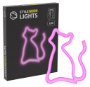 Manta Style Neonlampe Katt Rosa