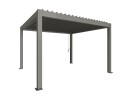 Biohort Pergola størrelse 4 x 3,5 metallic quartz grå