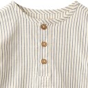 Wheat Skjorte Bjørk  Dark Blue Stripe Baby (86 / 1,5 år)