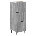 vidaXL Skuffeskap Grå sonoma 33 x 34,5 x 92 cm Konstruert tre