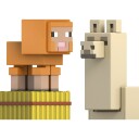 Minecraft Dyreunger 8cm Figursett med Lama og Sau