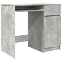  Skrivebord betonggrå 86x49x76 cm konstruert tre