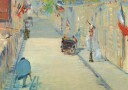 The Rue Mosnier With Flags By Édouard Manet Plakat Plakat / 50x70cm